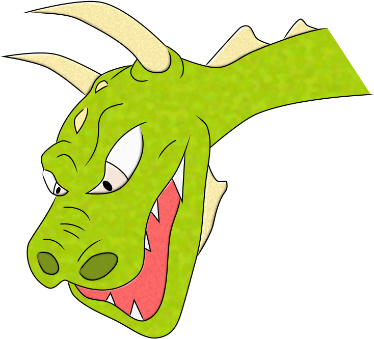Dragon Head Vector - Clip Art (1000x898), Png Download