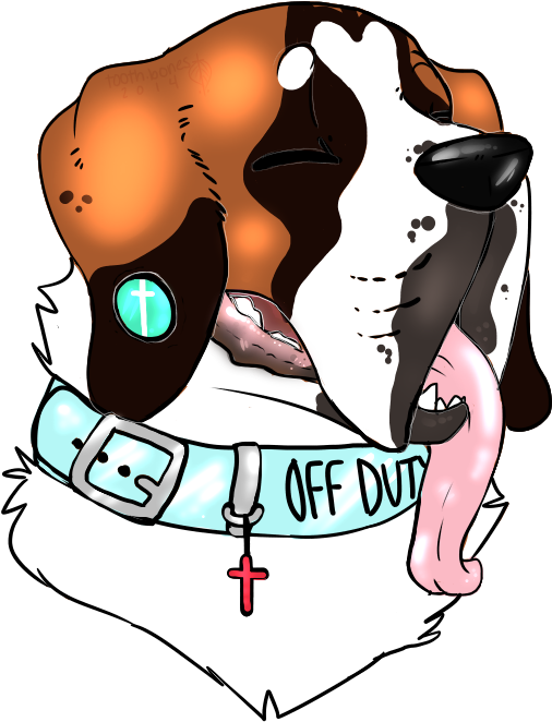 Bark Bark Drool - Cartoon (900x900), Png Download