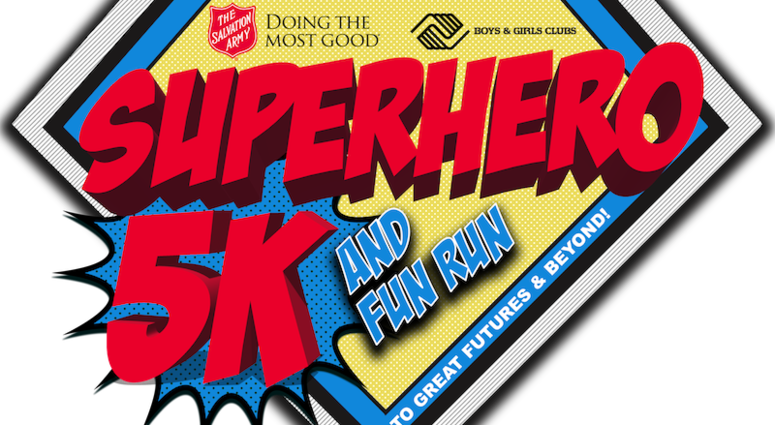 Superhero 5k And Fun Run - Salvation Army Doing The Most (775x425), Png Download
