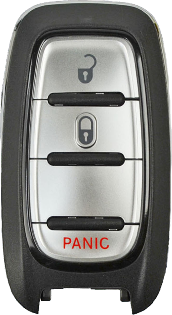 2017-2018 Chrysler Pacifica Smart Key 3 Button Lock, - Chrysler (550x1006), Png Download
