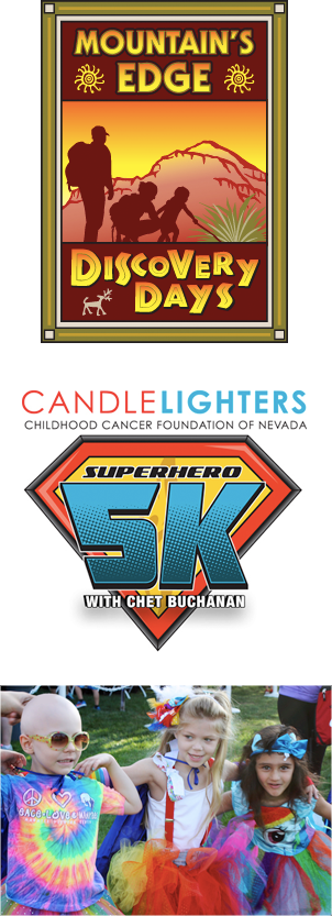 Clt5k 2016 Logos - Mountain's Edge, Nevada (302x833), Png Download
