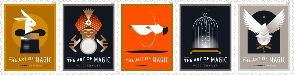 Usps 2018 Stamps - Art Of Magic Stamps (943x243), Png Download