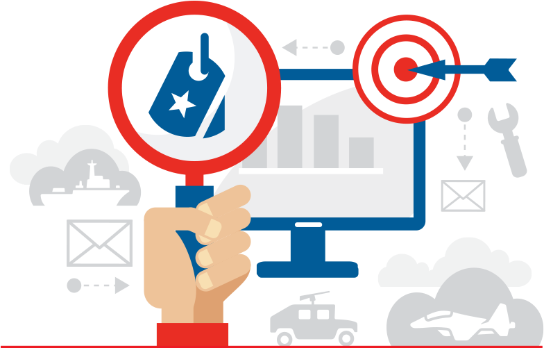 Magnifying Glass, Target And Computer Icon - Magnifying Glass (900x500), Png Download