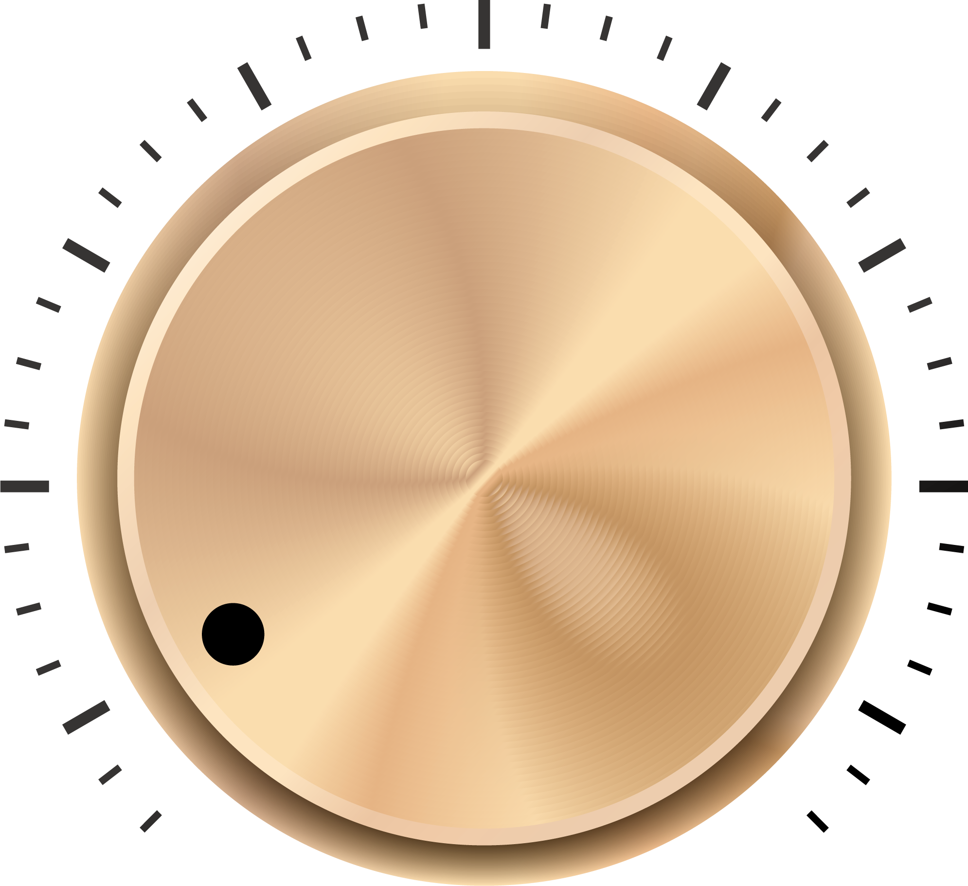Metal Texture Copper Color Knob - Knob Png (1990x1821), Png Download