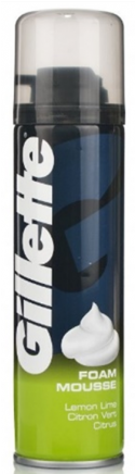 Gillette Shave Foam Lemon & Lime 200ml - Gillette Lemon Lime Classic Shaving Foam, 200 Ml (570x435), Png Download