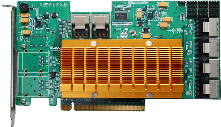 Category-rr2760a - Highpoint Rocketraid 2760a Storage Controller (raid)- (720x426), Png Download