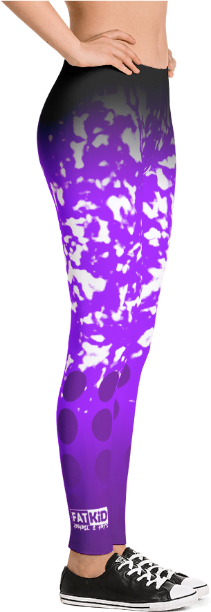 Purple White Halftone Leggings Fkaa Size Medium Mockup (1000x1000), Png Download