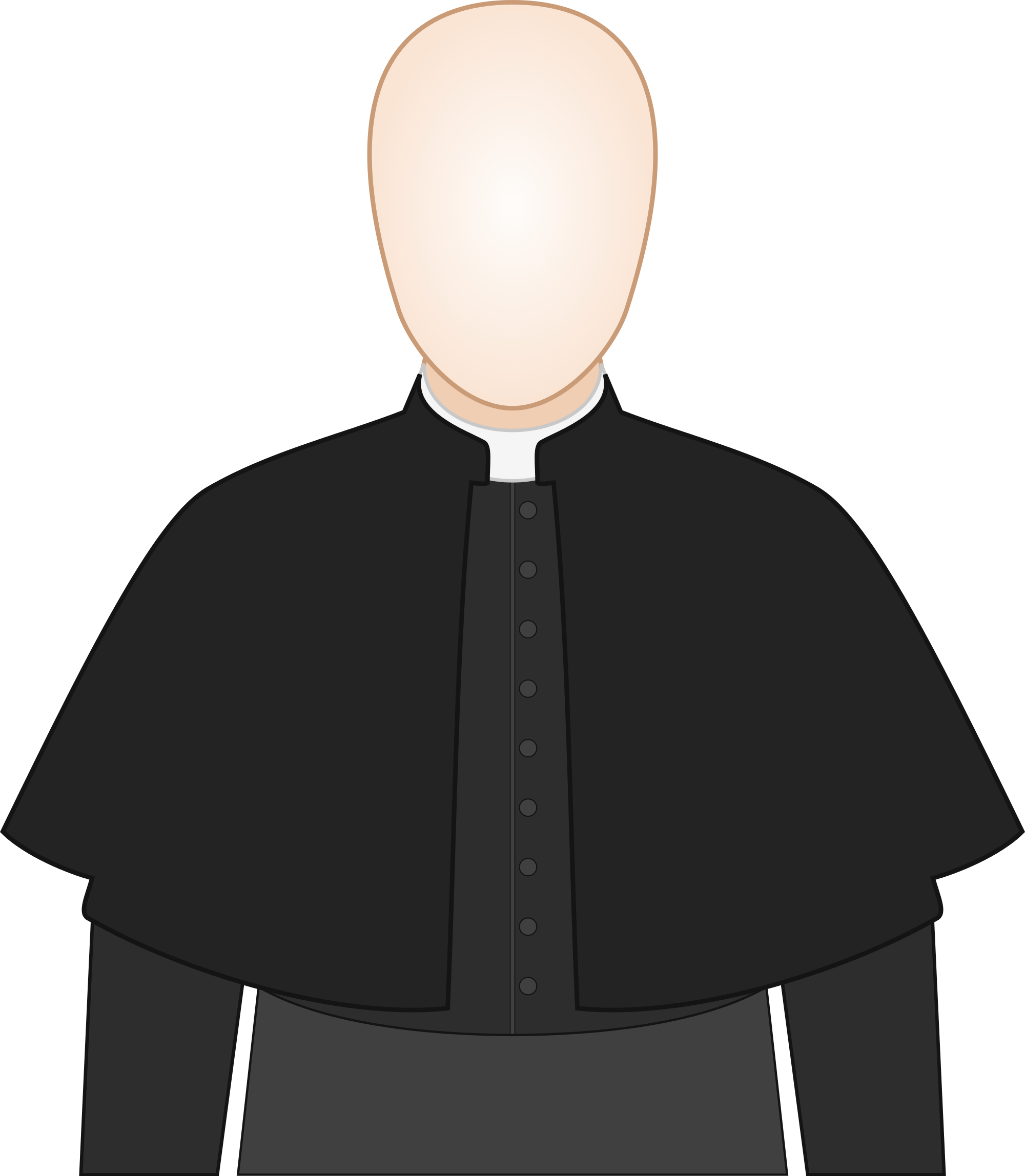 Open - Tabarro Prete (2000x2295), Png Download