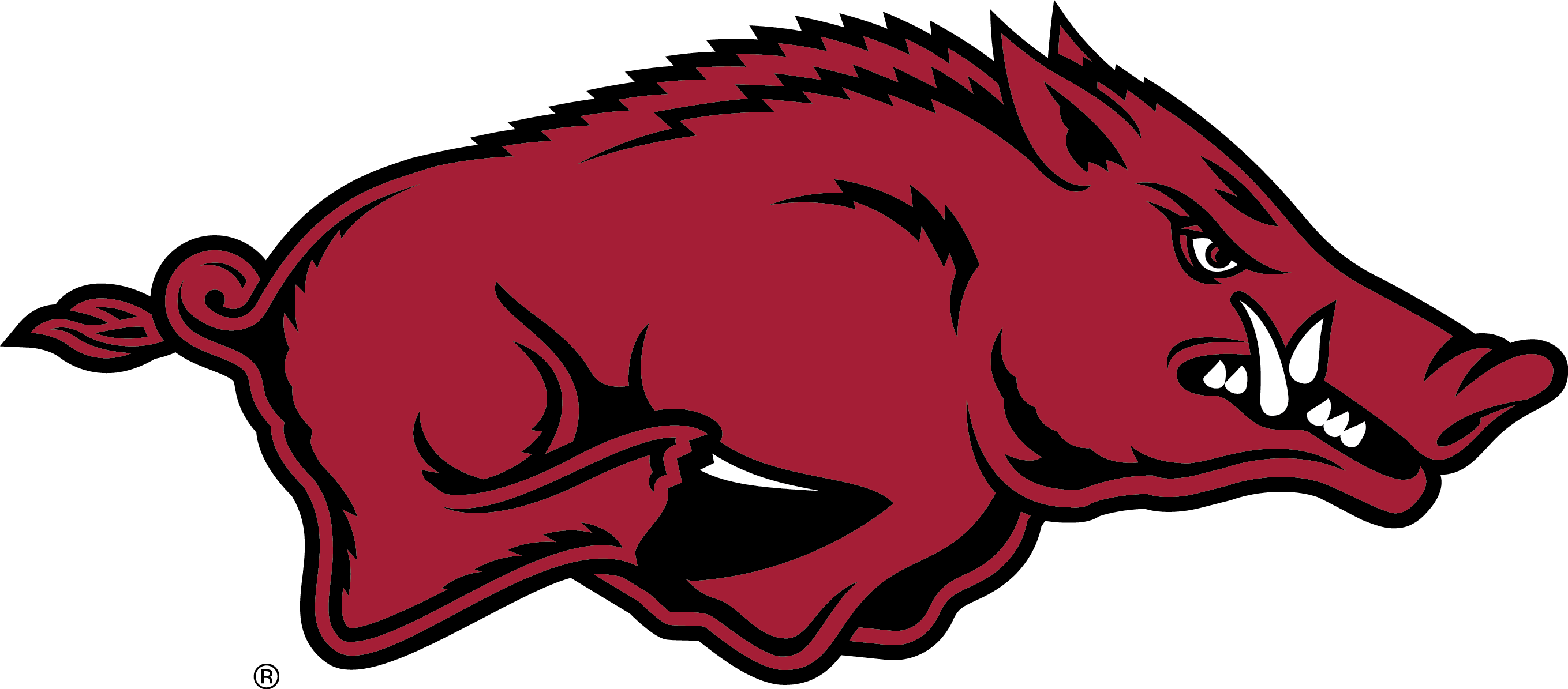 Vertical Divider - Arkansas Razorbacks Printable (1200x594), Png Download