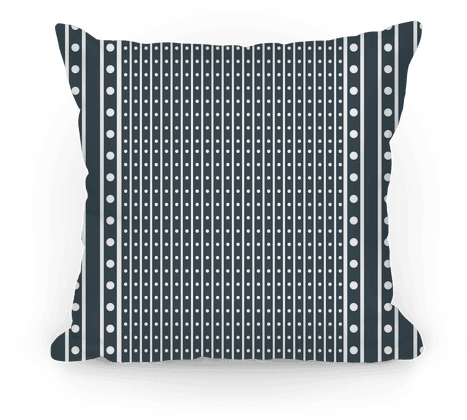 Black And White Stripes And Polka Dots Pillow - Party Girl! Beverage Napkins (484x484), Png Download