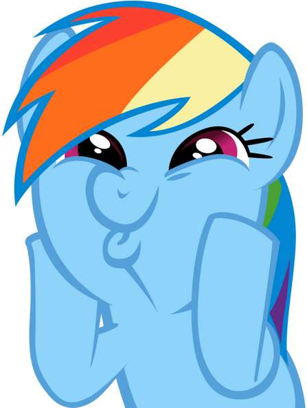 0 Replies 1 Retweet 4 Likes - Rainbow Dash Awesome Face (599x593), Png Download