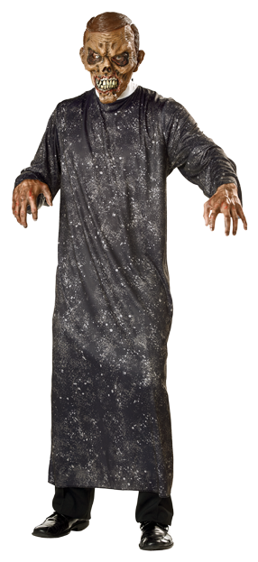 Zombie Priest - Halloween Costume (313x650), Png Download