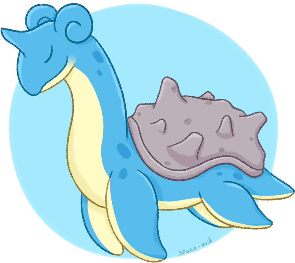 Lapras - Cartoon (1280x1024), Png Download
