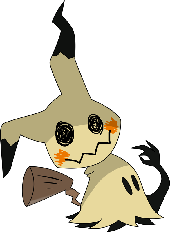 Shiny Mimikyu Pokédex - Shiny Mimikyu (586x800), Png Download
