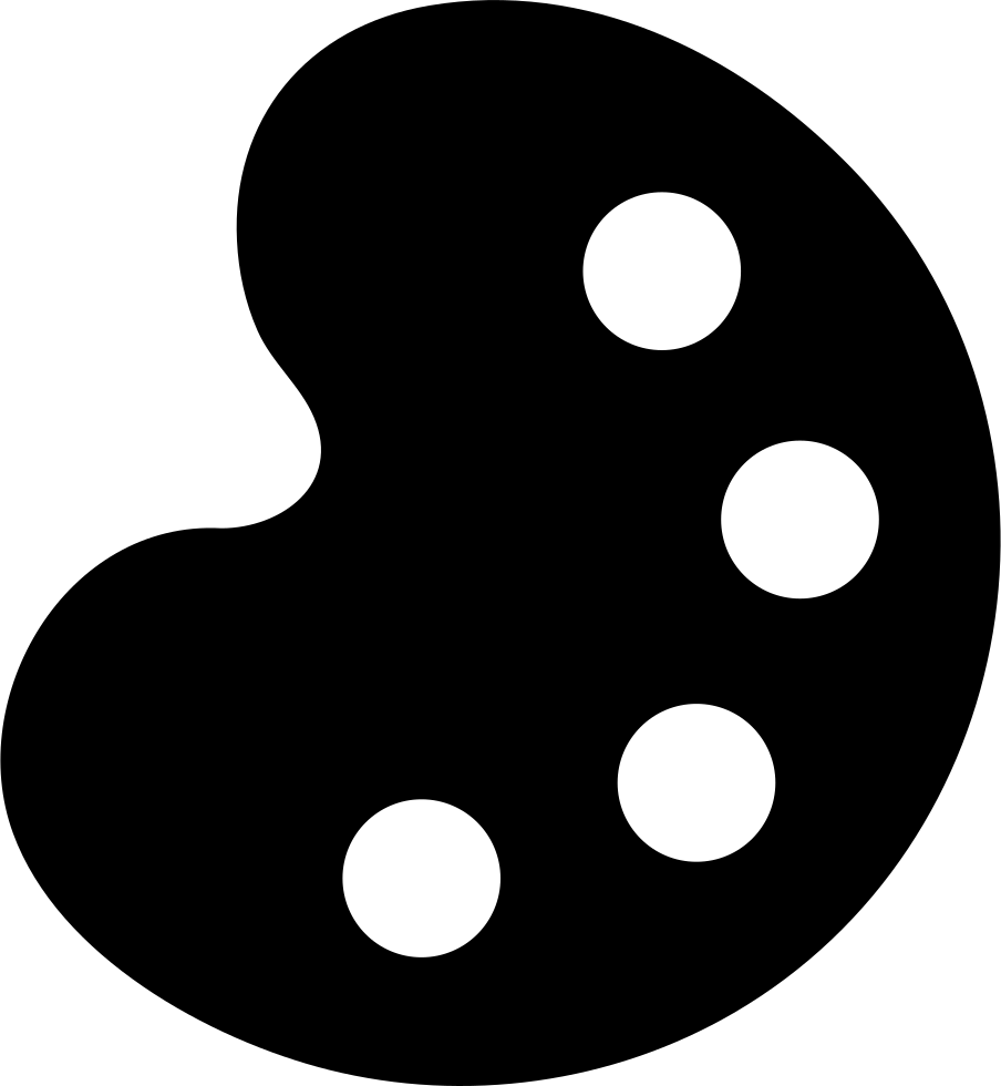 Svg Png Icon Free - Paint Board Png (904x980), Png Download