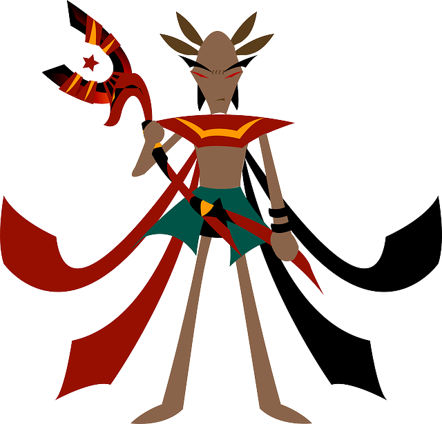 Priest, Medicine Man, Tribe, Egypt, Magic, Temple - Vector Mage (640x615), Png Download