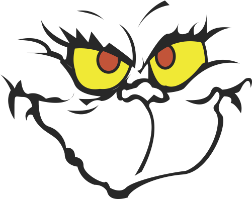 Grinch With No Background (600x600), Png Download