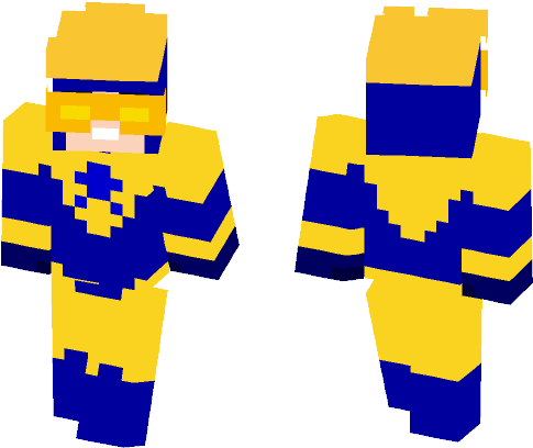 Booster Gold (dc) - Minecraft (584x497), Png Download