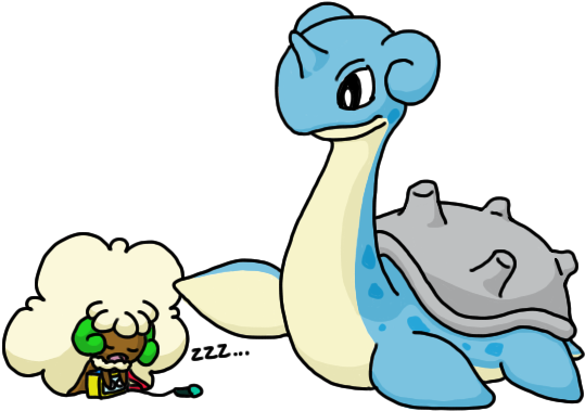 Whimsylapras - Cartoon (551x387), Png Download