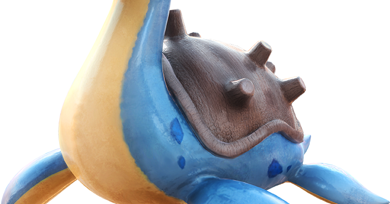 Searching For Ithaka - Pokken Tournament Dx Lapras (759x398), Png Download