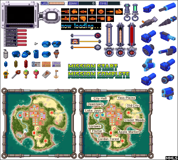 Mm Legends Sprites - Megaman Legends Sprites (600x540), Png Download