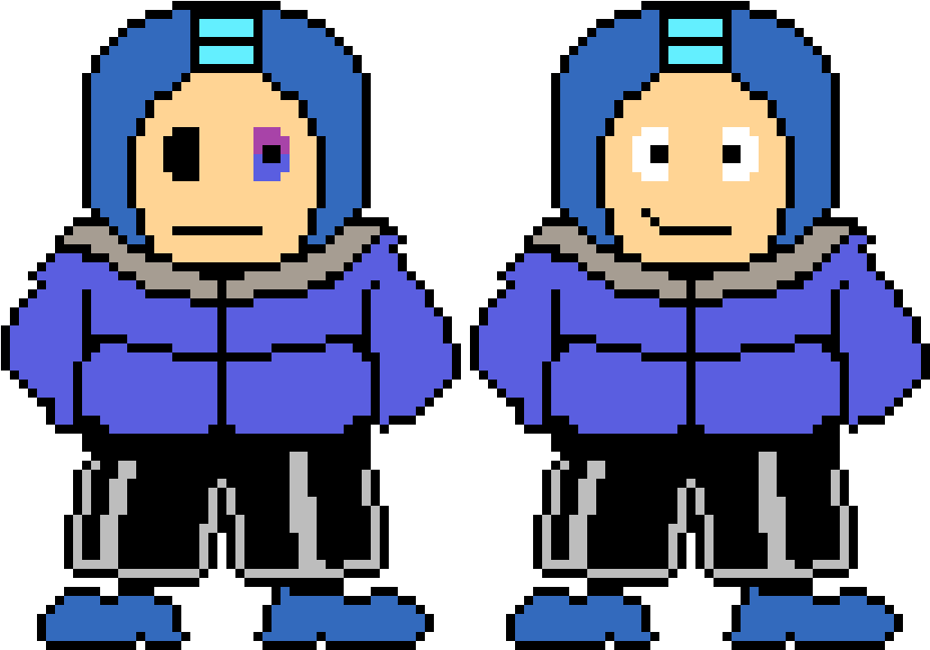 Megaman Battle Sprite - Pixel Art (1140x740), Png Download