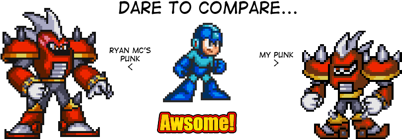 October 8th, 2011, - Megaman Punk Man (808x304), Png Download