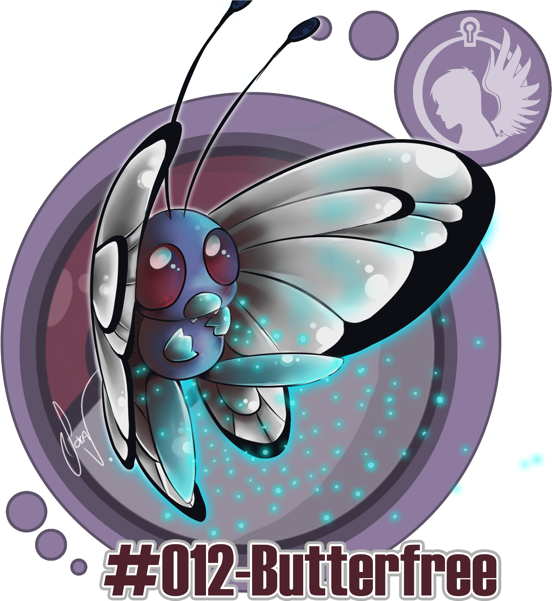 012-butterfree - Pokémon (2000x2000), Png Download