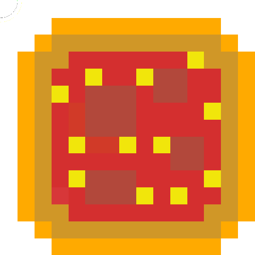 Pizza - Pixel Art Musical Ly (557x558), Png Download