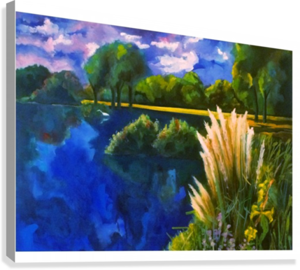 Cattails Canvas Print - Cattail (429x386), Png Download