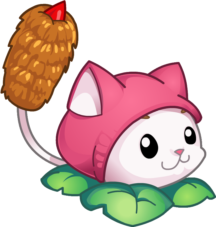 Hd Cat - Plants Vs Zombies Planta Gato (887x860), Png Download
