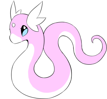 I Had A Blast On Dratini Day و - Cartoon (500x457), Png Download