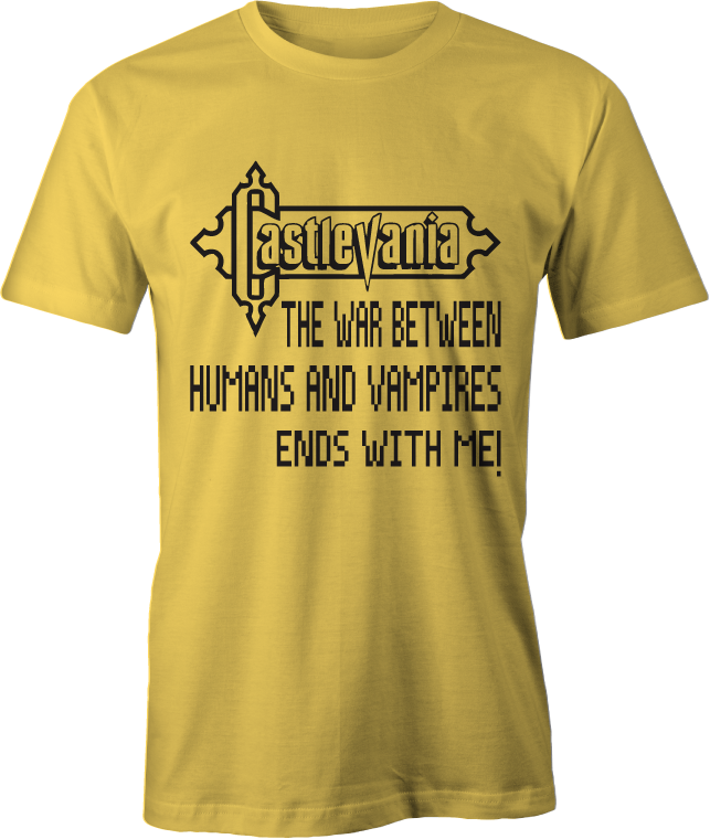 The War Ends With Me Castlevania Throwback Tee - Hope You Step On A Brick Mens T-shirt (colour: Sports (643x760), Png Download