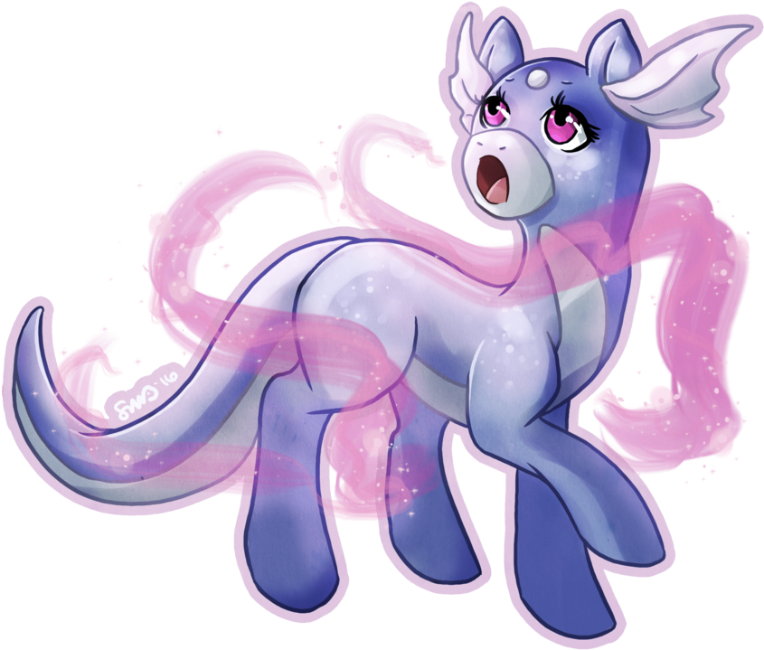 Bean-sprouts, Crossover, Dratini, Pokémon, Ponified, - Cartoon (1024x1024), Png Download