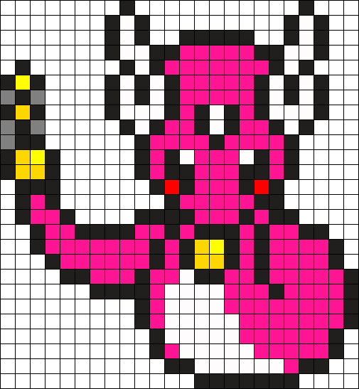 Shiny Dratini Perler Perler Bead Pattern / Bead Sprite - Bead (505x547), Png Download