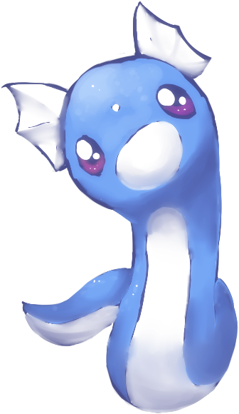 Dratini By ~light-fox - Pokemon Light Blue (410x589), Png Download