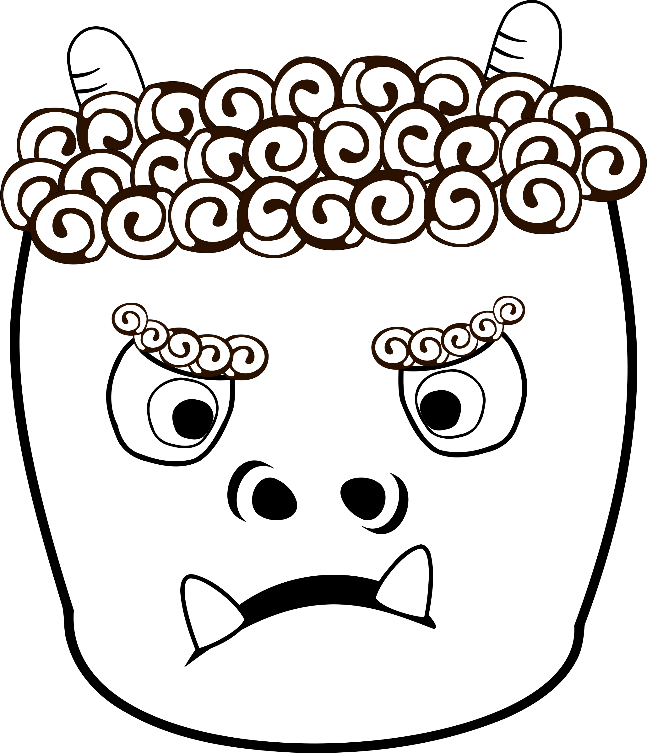 This Free Icons Png Design Of Oni (2060x2400), Png Download
