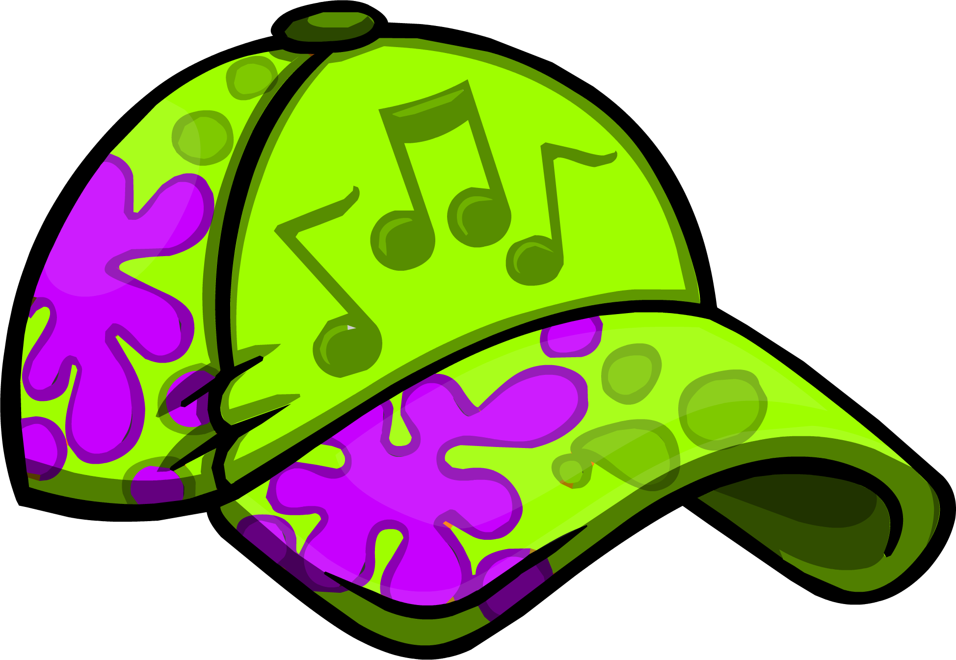 Gorra Salpicón Musical - Music Jam Hat Club Penguin (1948x1345), Png Download