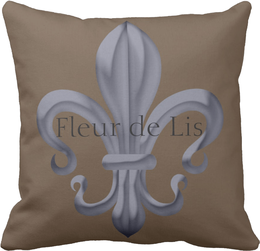 Fleur De Lis Throw Pillow - Throw Pillow (1106x1106), Png Download