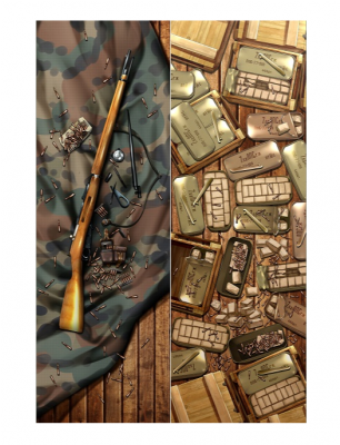 Plush Armory Mosin Nagant And Ammo Span Cans Body Pillow - Mosin Nagant Body Pillow (400x400), Png Download