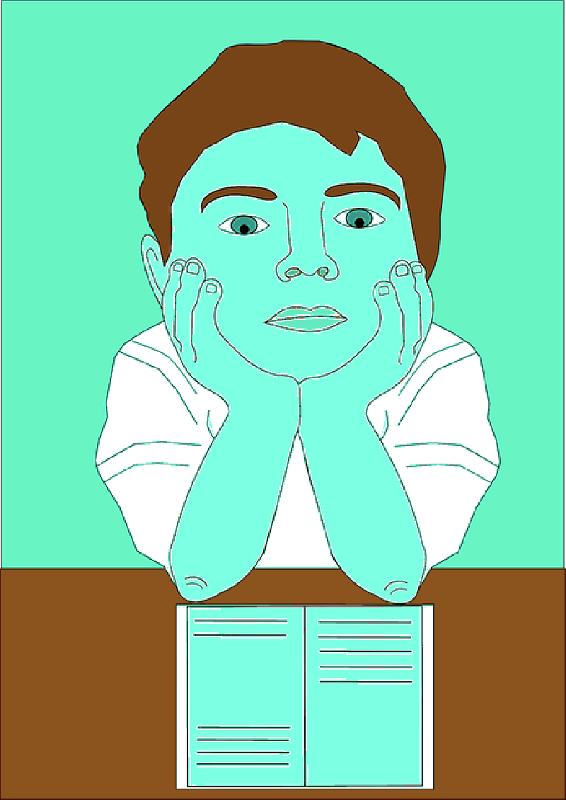 Mb Image/png - Student Thinking Clip Art (800x1130), Png Download