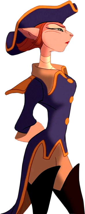 Image Of Captain Amelia - Amelia Treasure Planet Png (326x750), Png Download