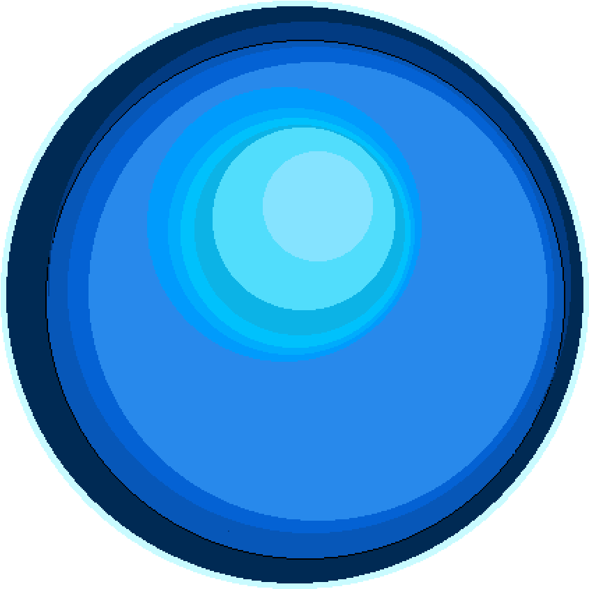Blue Sphere - Circle (1000x1000), Png Download