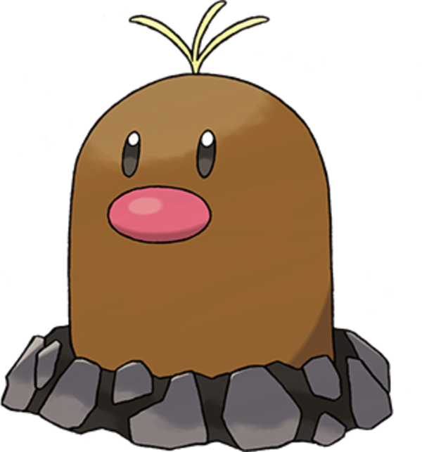 Pokemon Alolan Diglett (600x643), Png Download