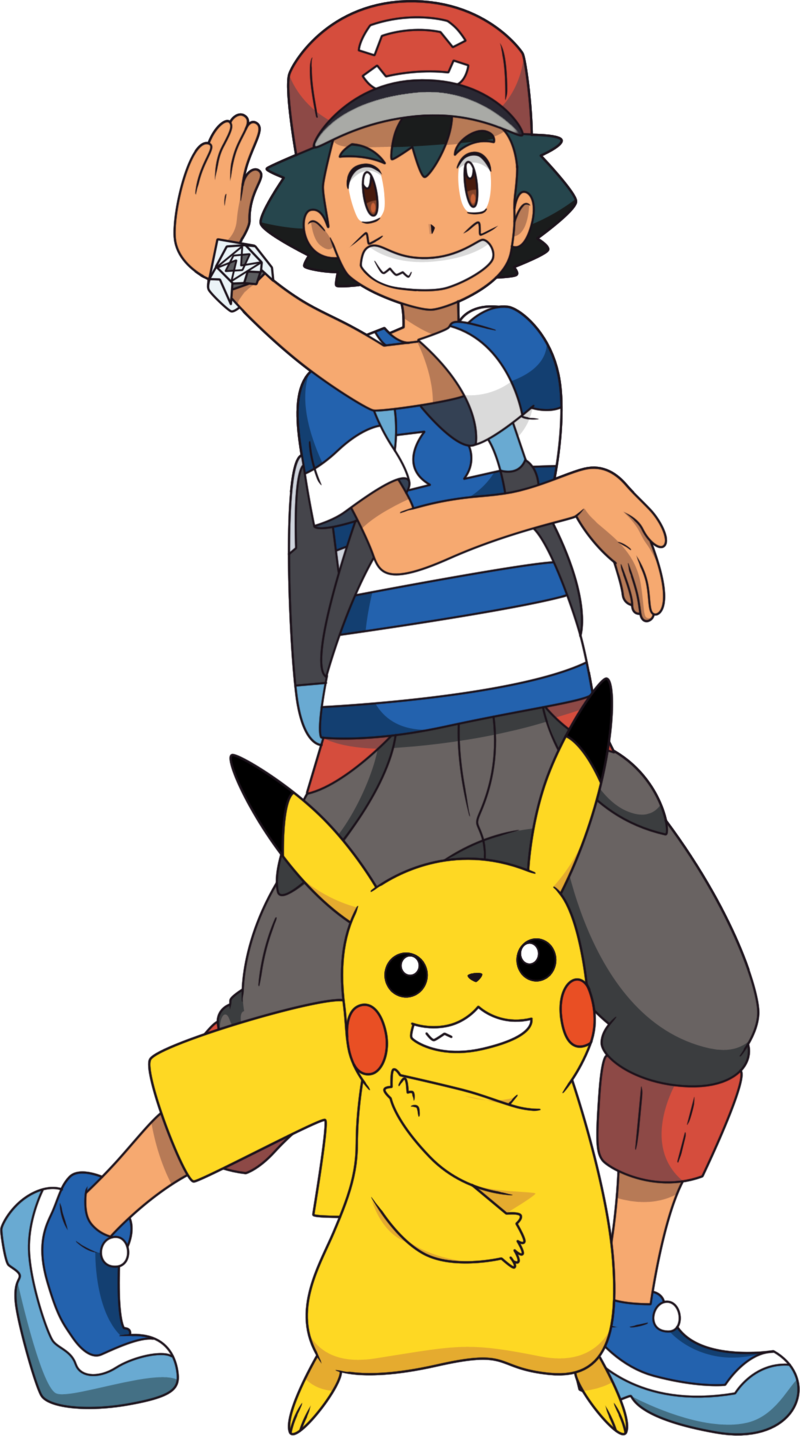 Pokemon Sun And Moon - Ash Pokemon Sun And Moon (800x1436), Png Download
