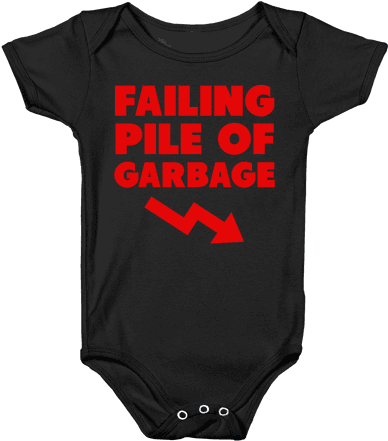 Failing Pile Of Garbage Baby Onesy - Kylo Ren Onesie Baby (484x484), Png Download