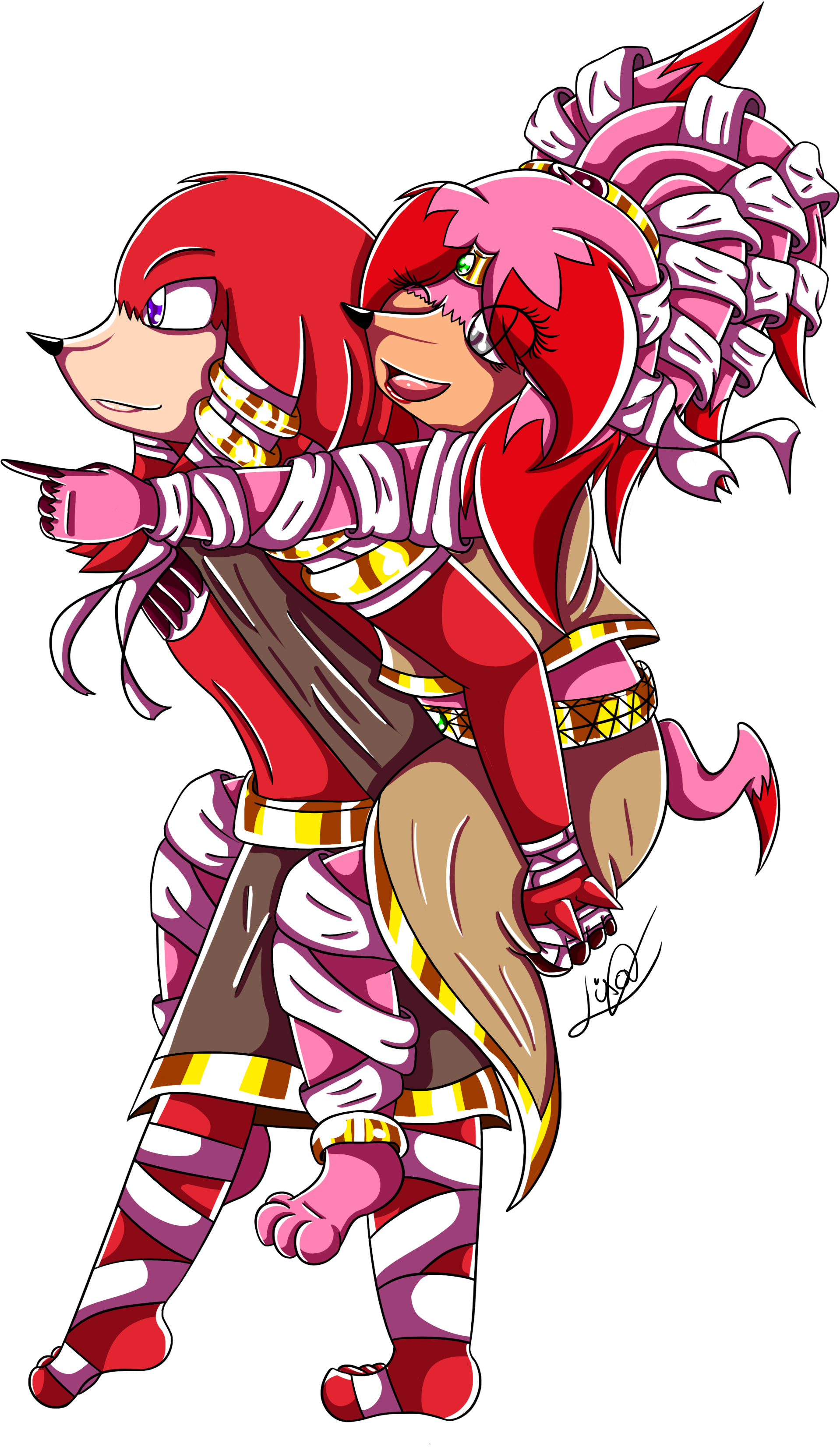 Knuckles The Echidna Art (2480x3508), Png Download