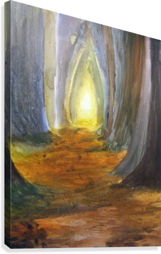 Mysterious Forest Canvas Print - Artist (324x511), Png Download