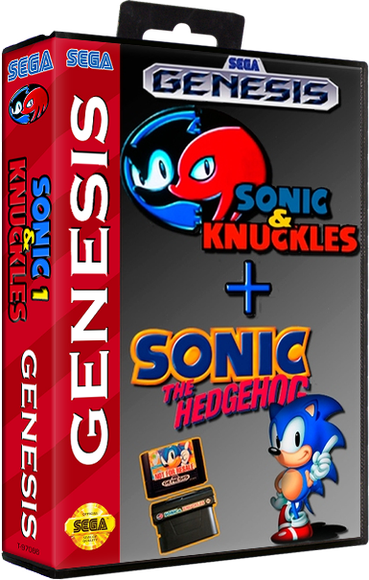 Sonic & Knuckles Sonic The Hedgehog - Sega Cd Box Pack (369x580), Png Download