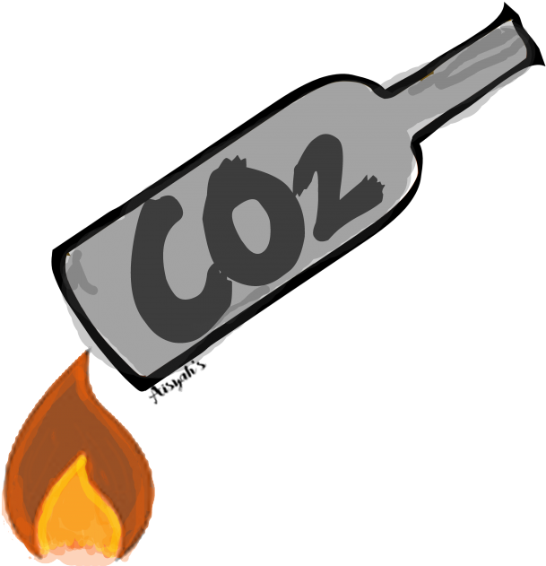 Glass Production - Carbon Dioxide (632x639), Png Download